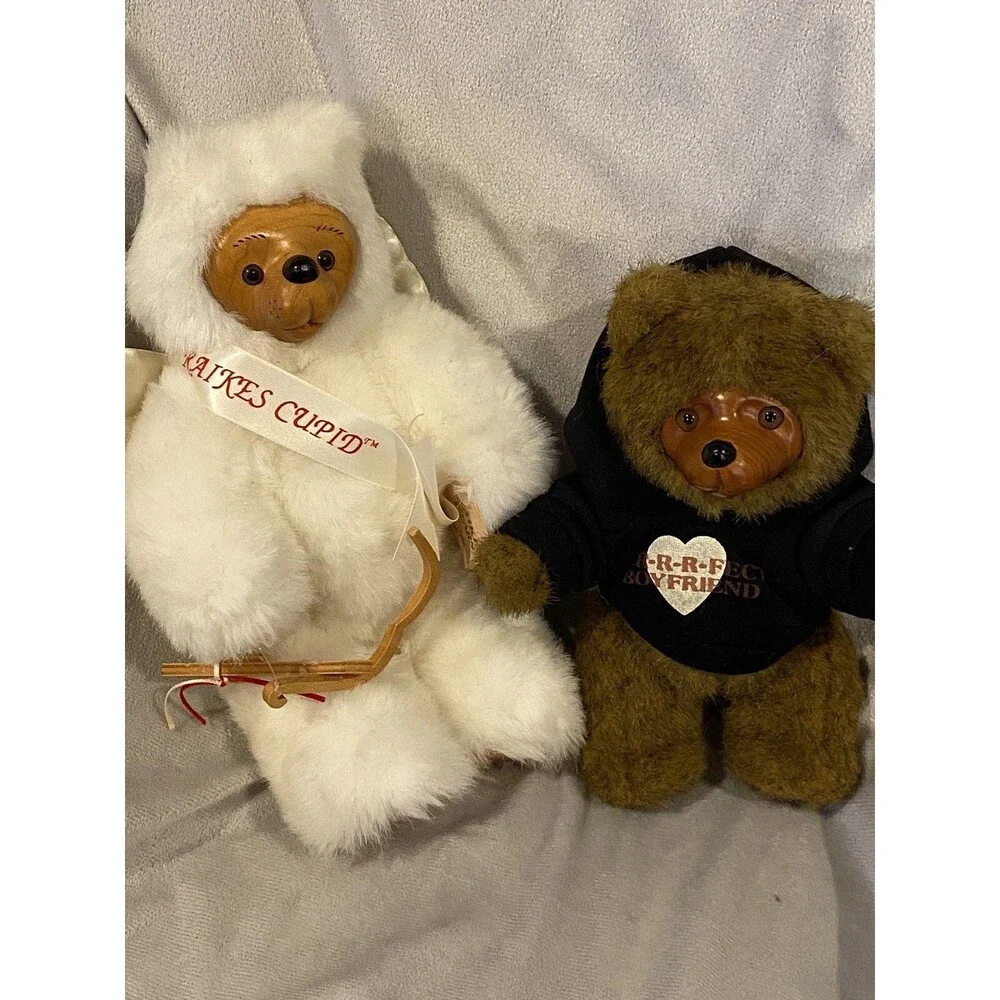 Raikes Cupid Bear & Purrfect  Boyfriend Teddy Bear By Robert Raikes